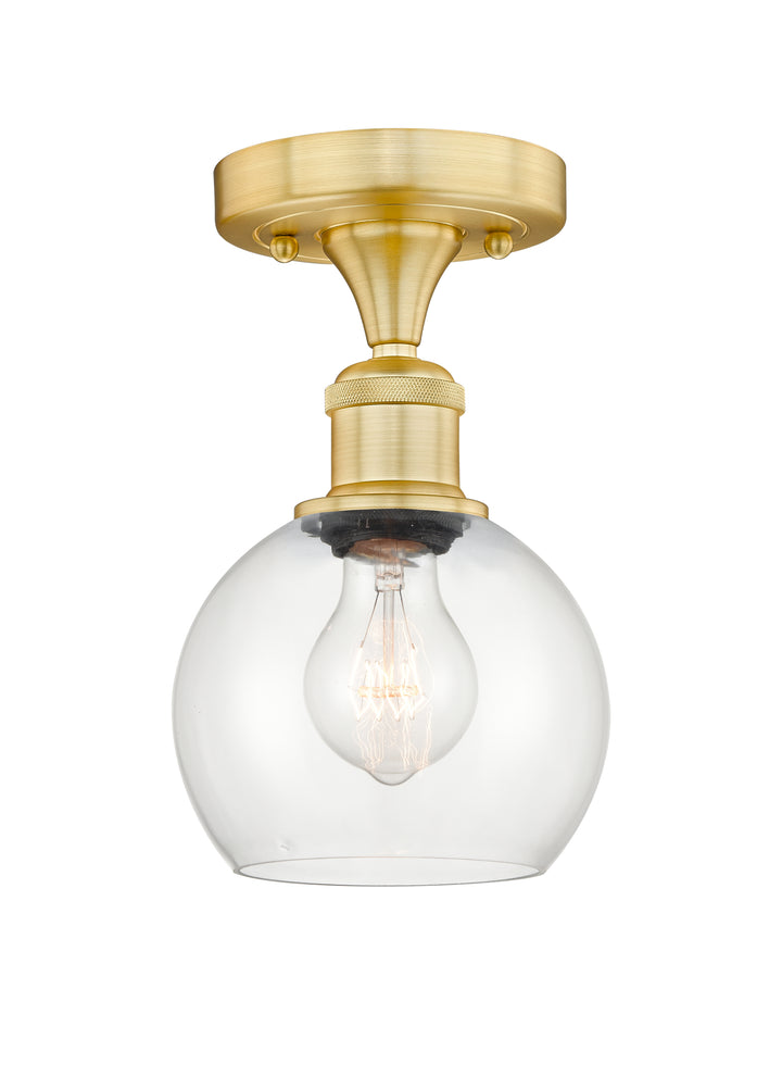 Innovations Lighting Athens 6" Semi-Flush Mount - Satin Gold