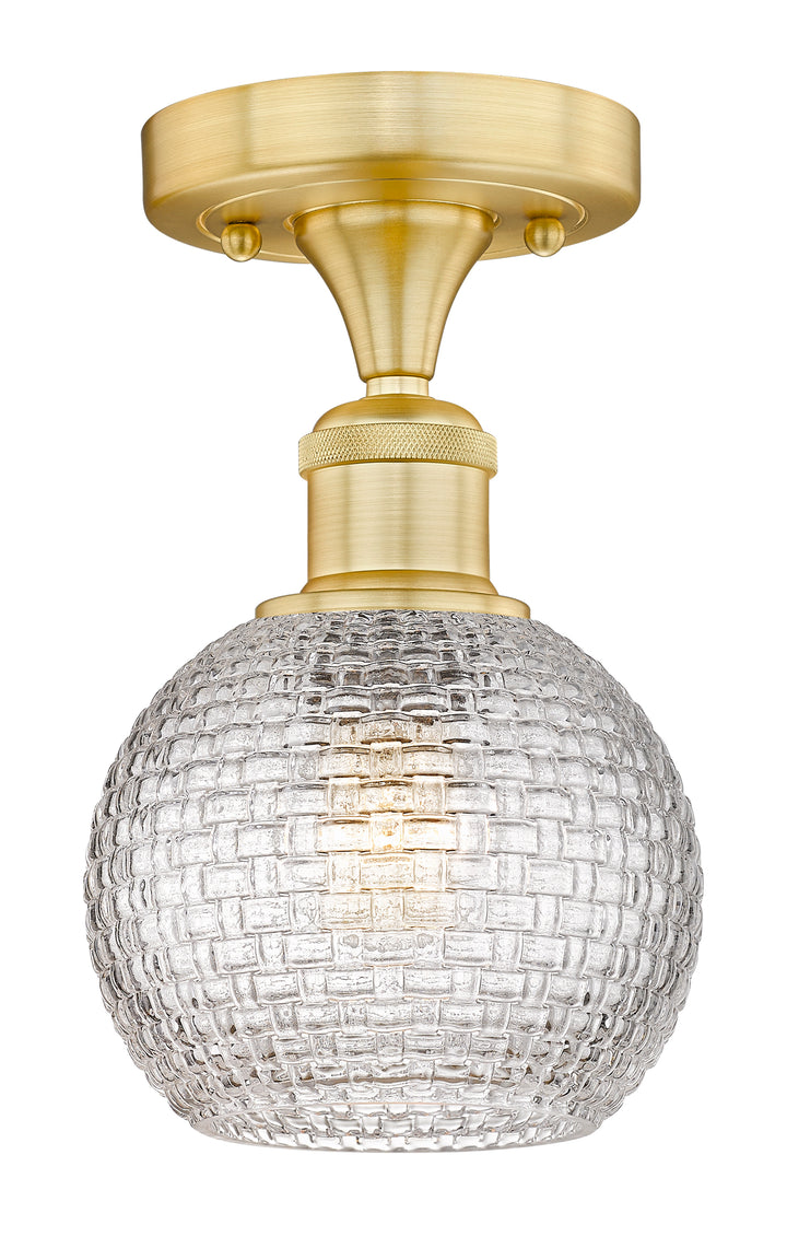 Innovations Lighting Athens 6" Semi-Flush Mount - Satin Gold