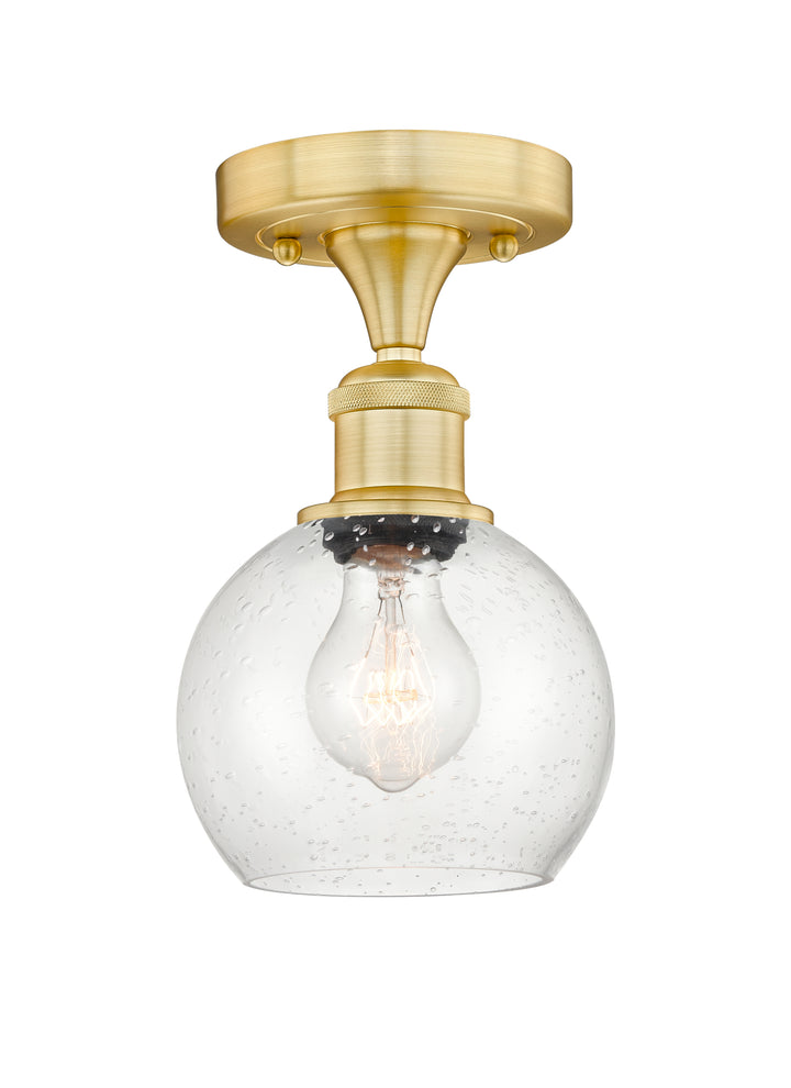 Innovations Lighting Athens 6" Semi-Flush Mount - Satin Gold