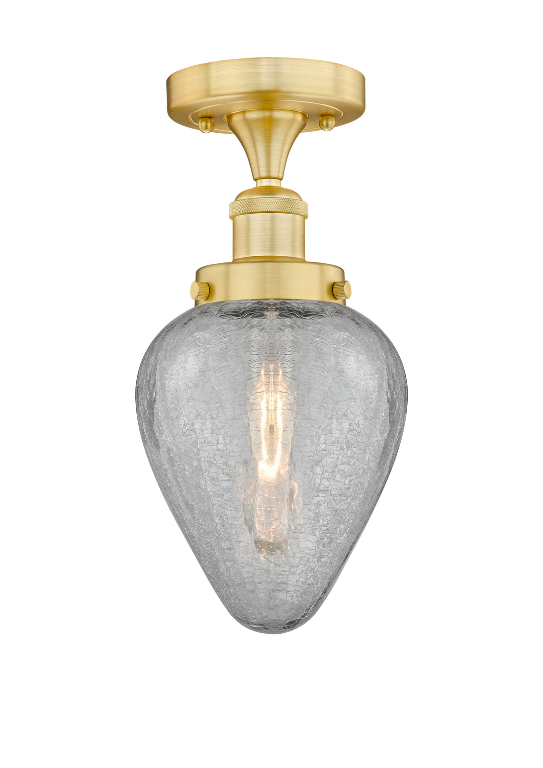 Innovations Lighting Geneseo 6" Semi-Flush Mount - Satin Gold