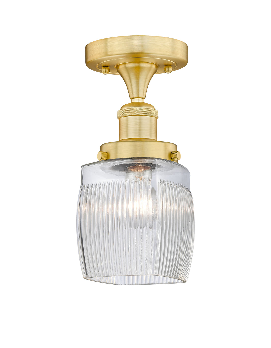 Innovations Lighting Colton 6" Semi-Flush Mount - Satin Gold