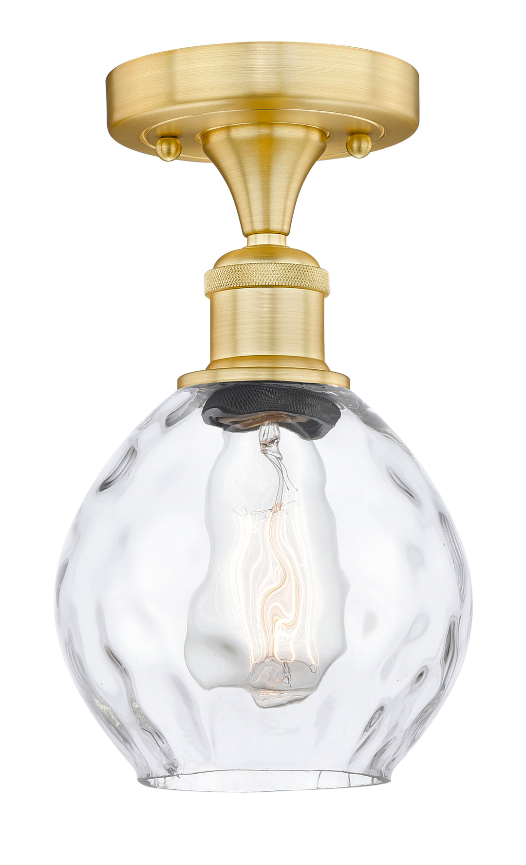 Innovations Lighting Waverly 6" Semi-Flush Mount - Satin Gold