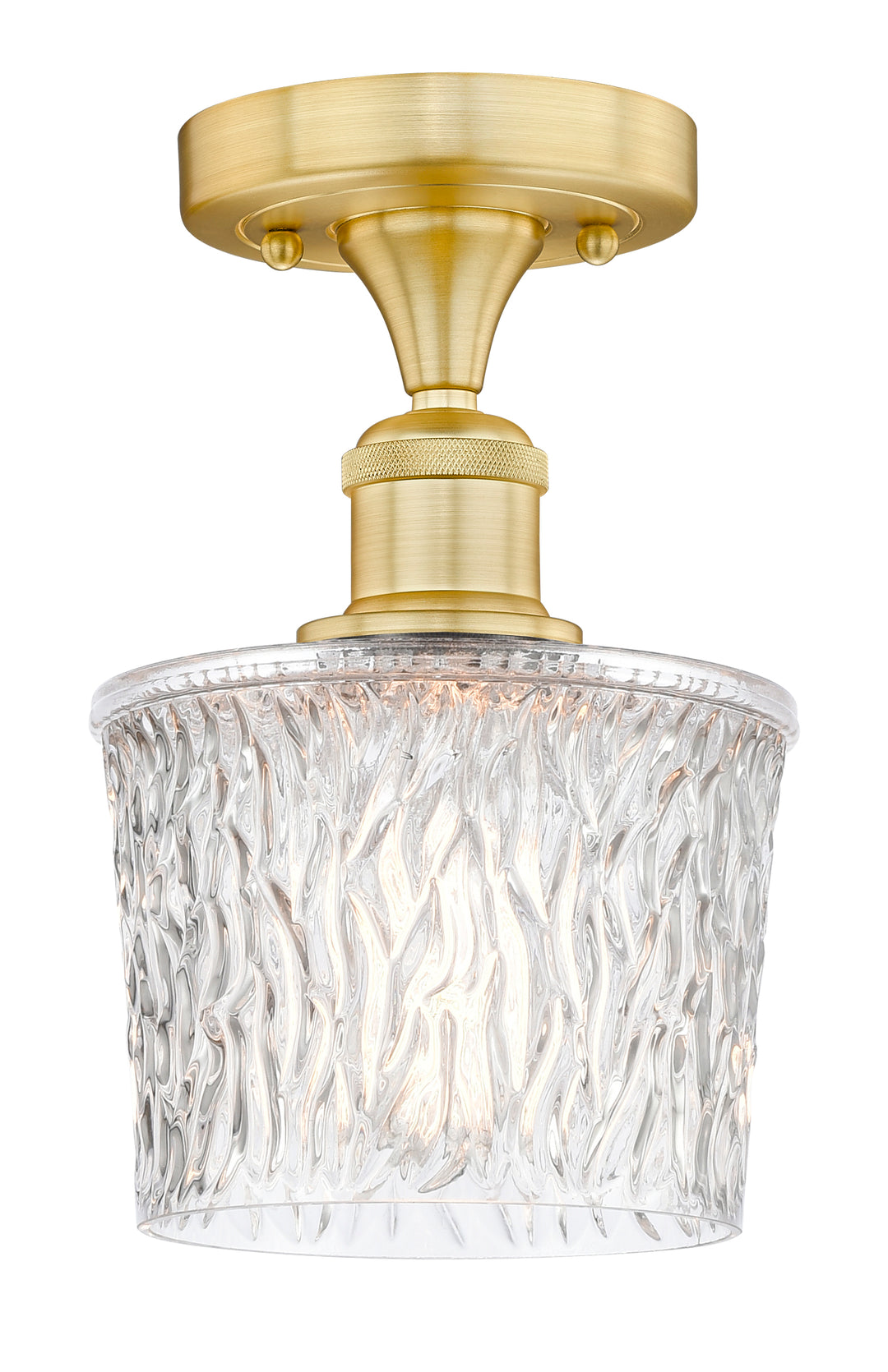 Innovations Lighting Niagara 6.5" Semi-Flush Mount - Satin Gold