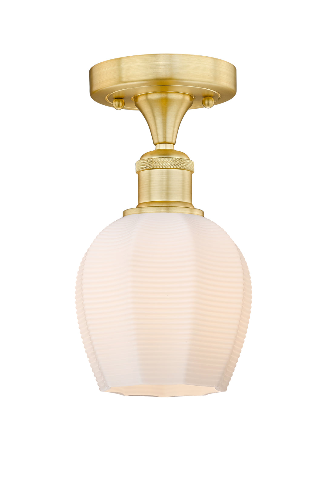 Innovations Lighting Norfolk 6" Semi-Flush Mount - Satin Gold