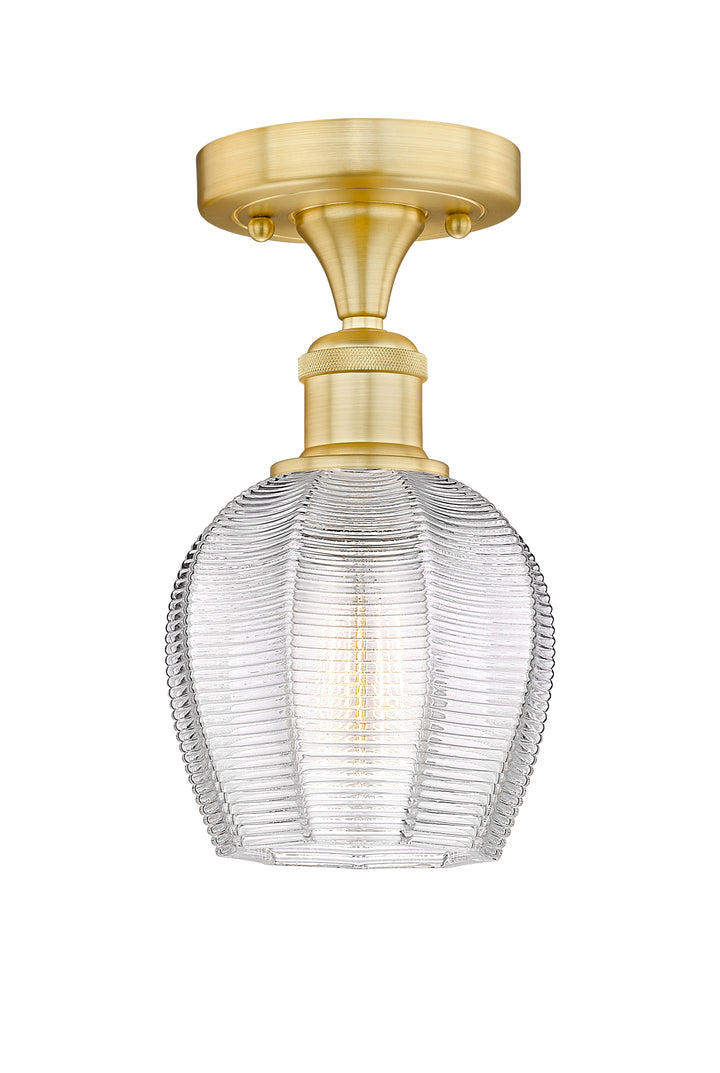 Innovations Lighting Norfolk 6" Semi-Flush Mount - Satin Gold