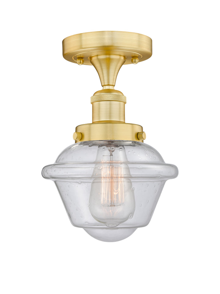 Innovations Lighting Oxford 7.5" Semi-Flush Mount - Satin Gold