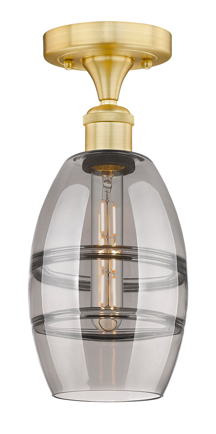 Innovations Lighting Vaz 6" Semi-Flush Mount - Satin Gold