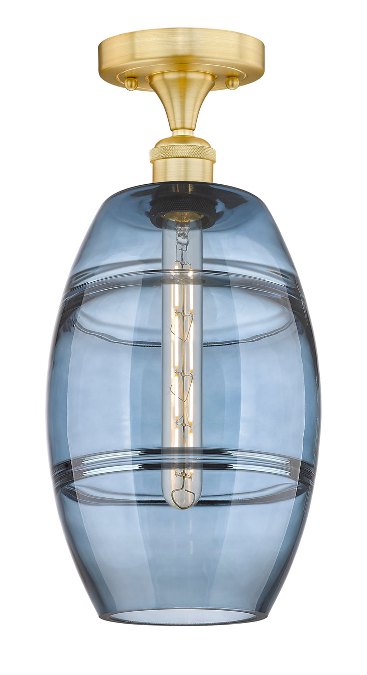 Innovations Lighting Vaz 8" Semi-Flush Mount - Satin Gold