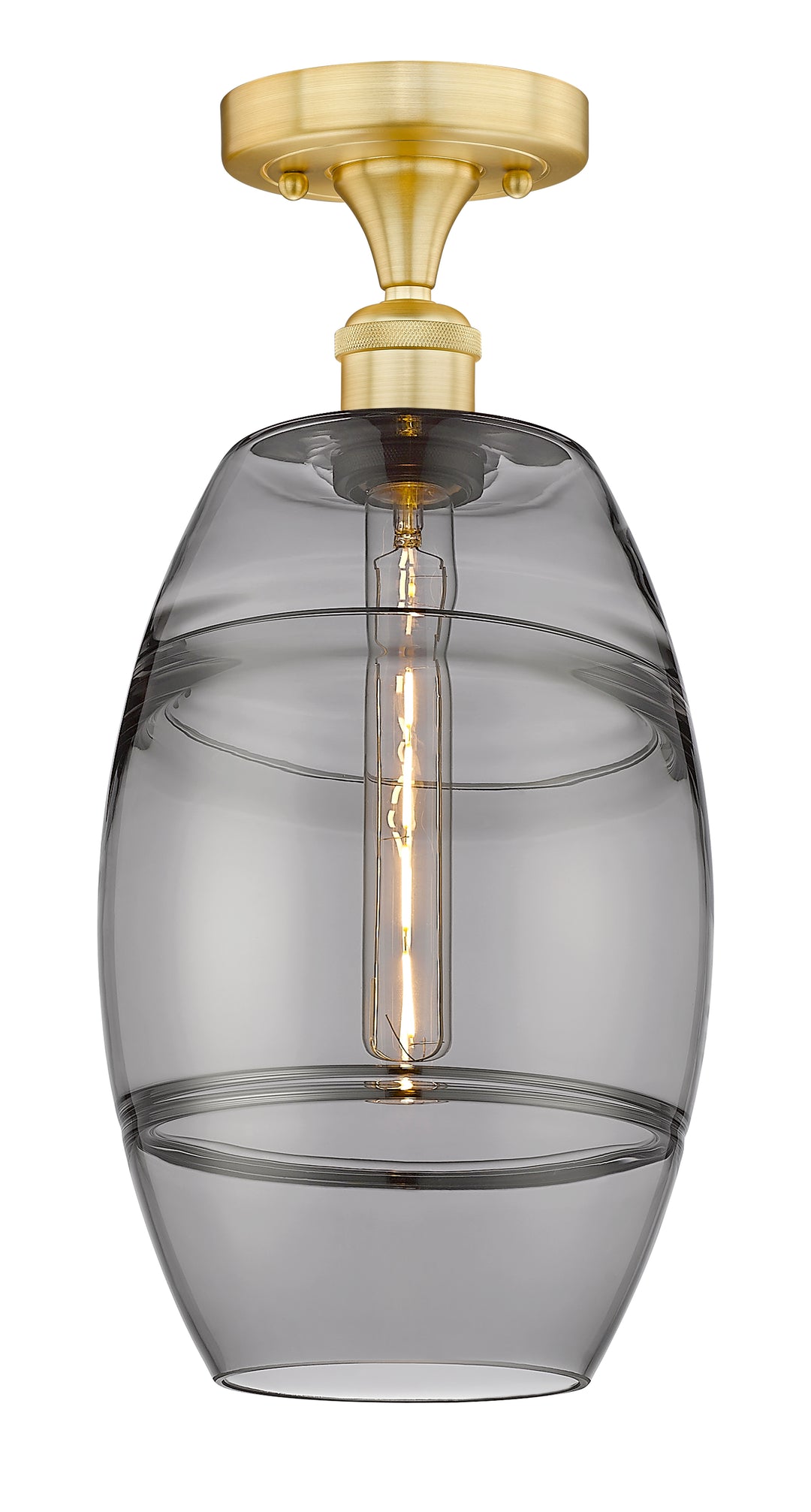 Innovations Lighting Vaz 8" Semi-Flush Mount - Satin Gold