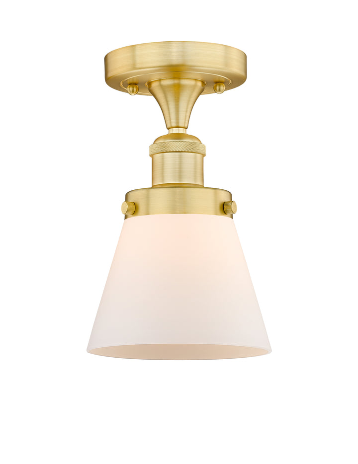 Innovations Lighting Cone 6" Semi-Flush Mount - Satin Gold