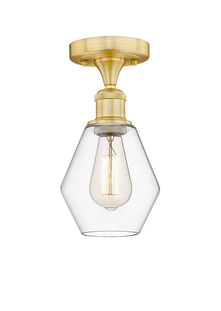 Innovations Lighting Cindyrella 6" Semi-Flush Mount - Satin Gold