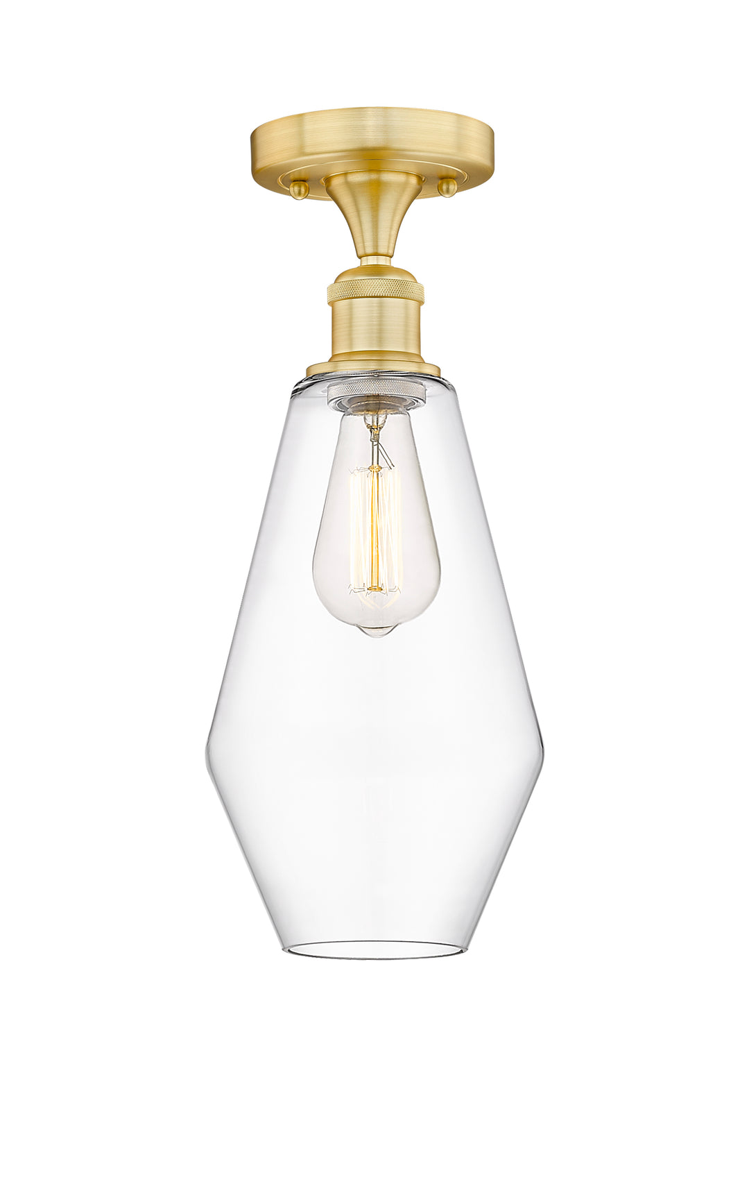 Innovations Lighting Cindyrella 7" Semi-Flush Mount - Satin Gold