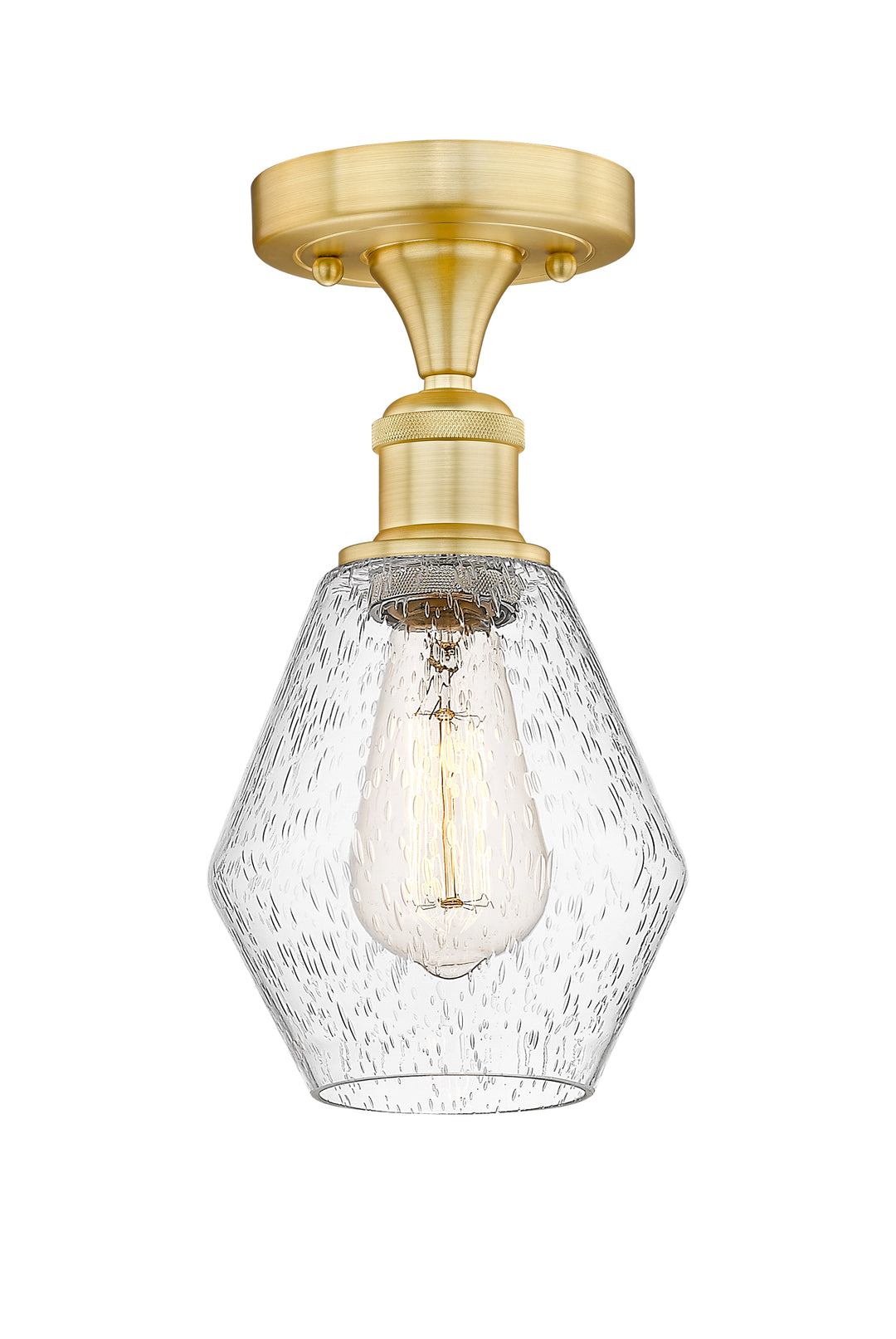 Innovations Lighting Cindyrella 6" Semi-Flush Mount - Satin Gold