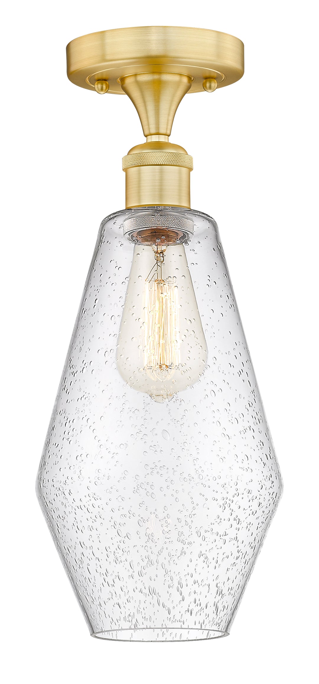 Innovations Lighting Cindyrella 7" Semi-Flush Mount - Satin Gold