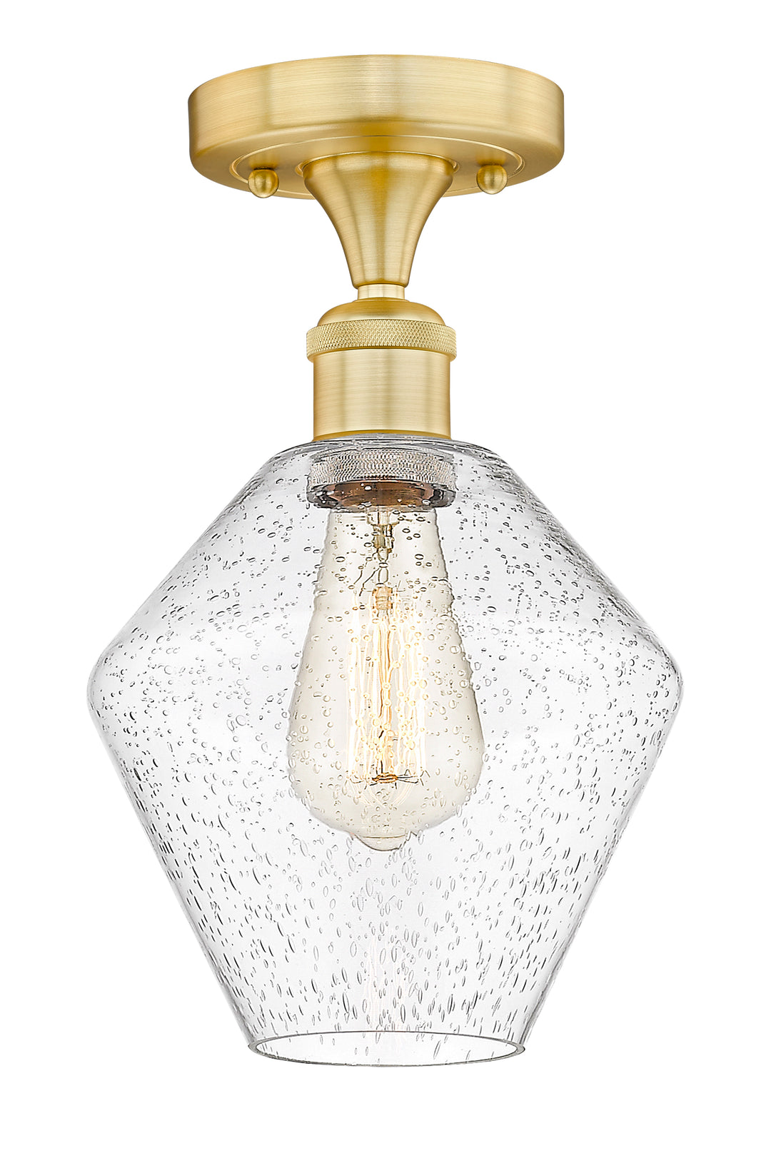 Innovations Lighting Cindyrella 8" Semi-Flush Mount - Satin Gold