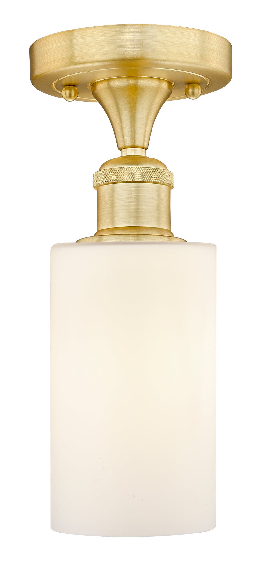 Innovations Lighting Clymer 4" Semi-Flush Mount - Satin Gold