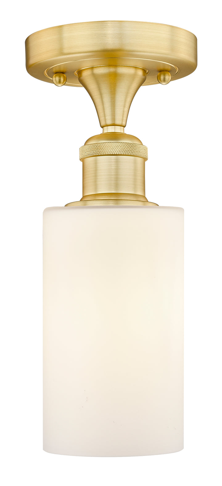 Innovations Lighting Clymer 4" Semi-Flush Mount - Satin Gold