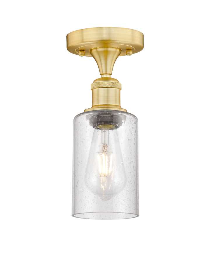 Innovations Lighting Clymer 4" Semi-Flush Mount - Satin Gold