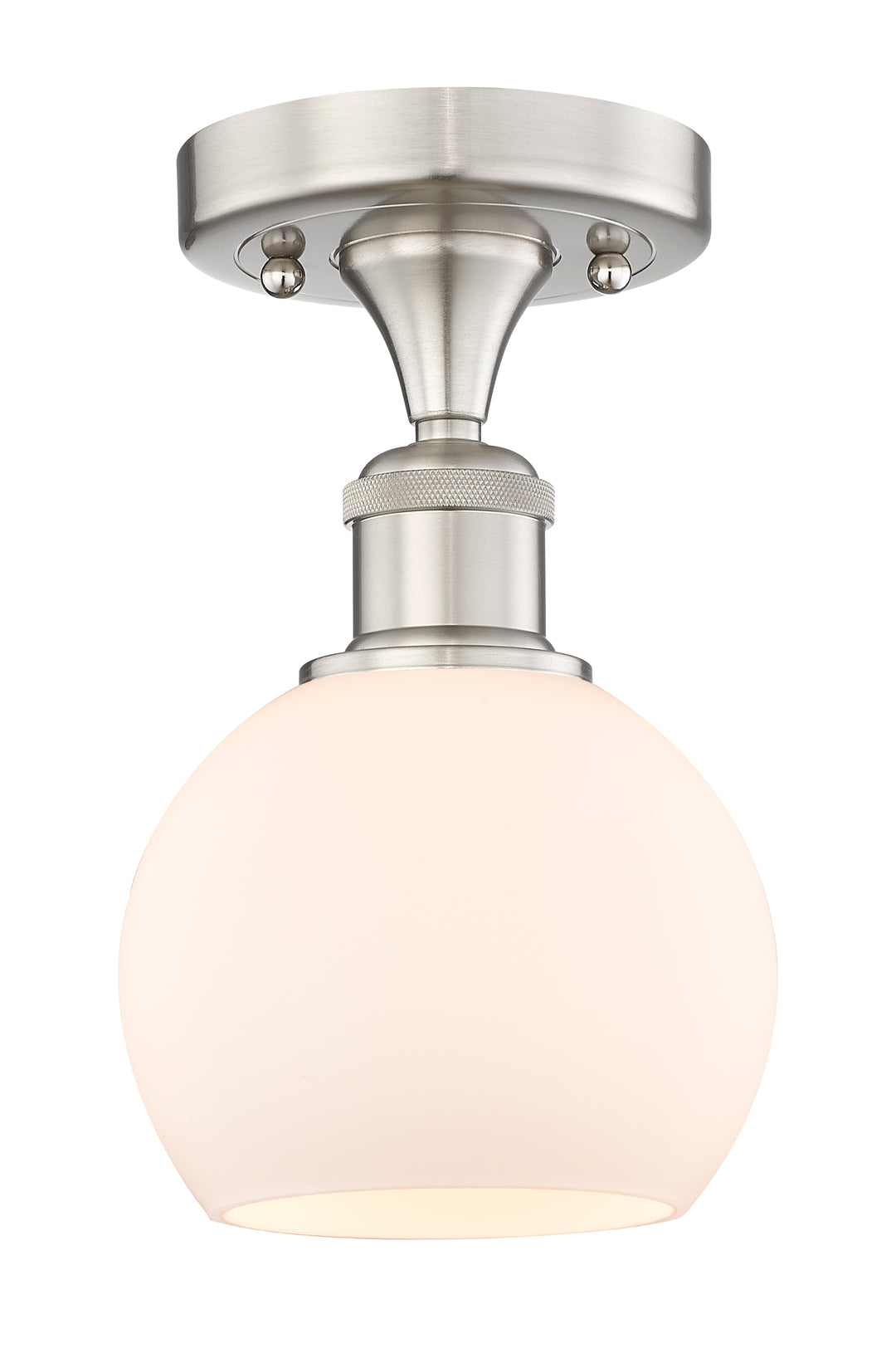 Innovations Lighting Athens 6" Semi-Flush Mount - Brushed Satin Nickel