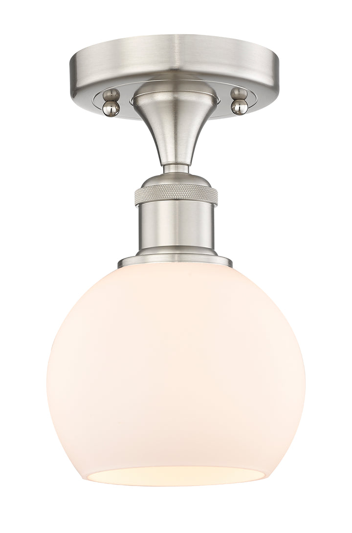 Innovations Lighting Athens 6" Semi-Flush Mount - Brushed Satin Nickel