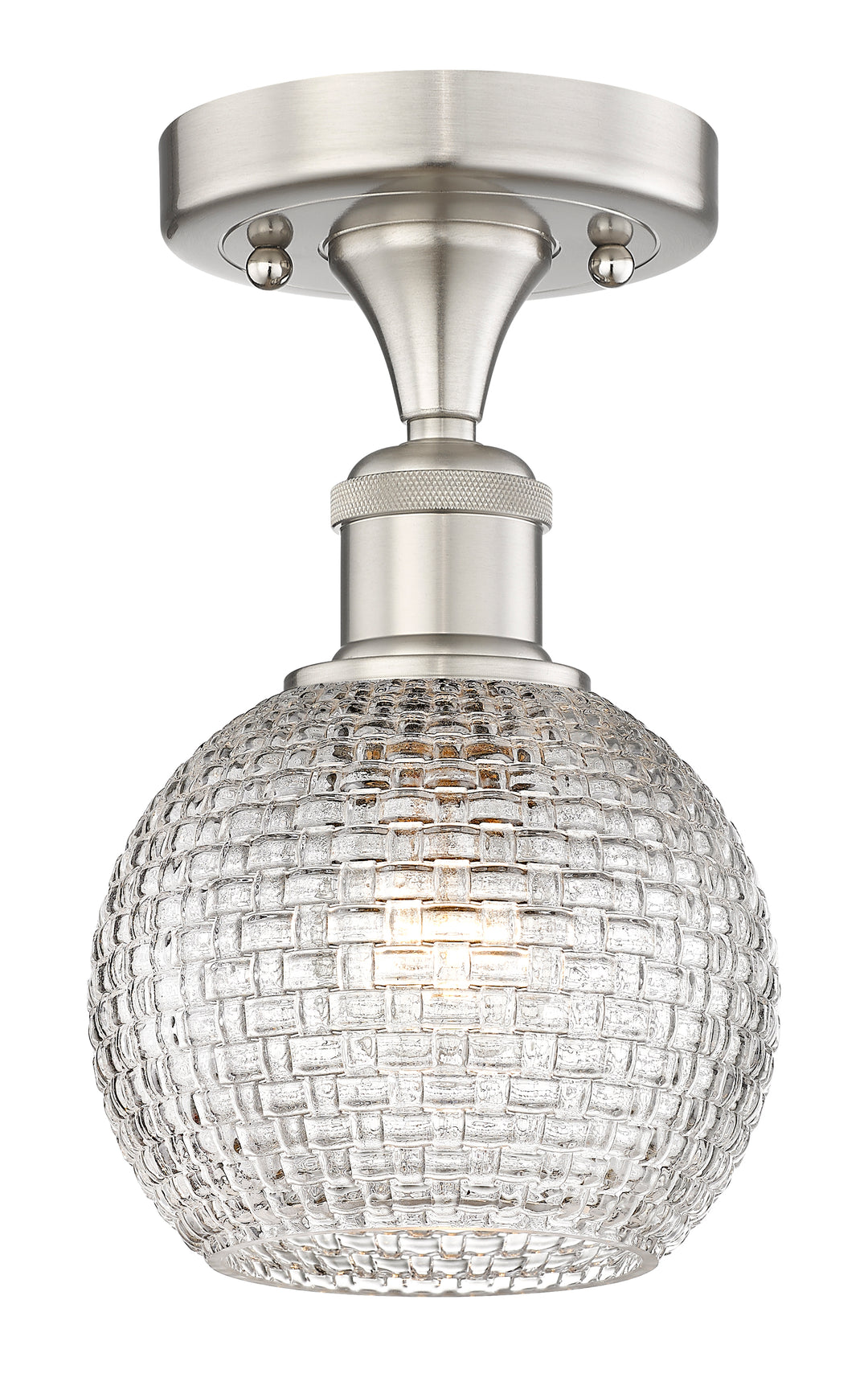 Innovations Lighting Athens 6" Semi-Flush Mount - Brushed Satin Nickel