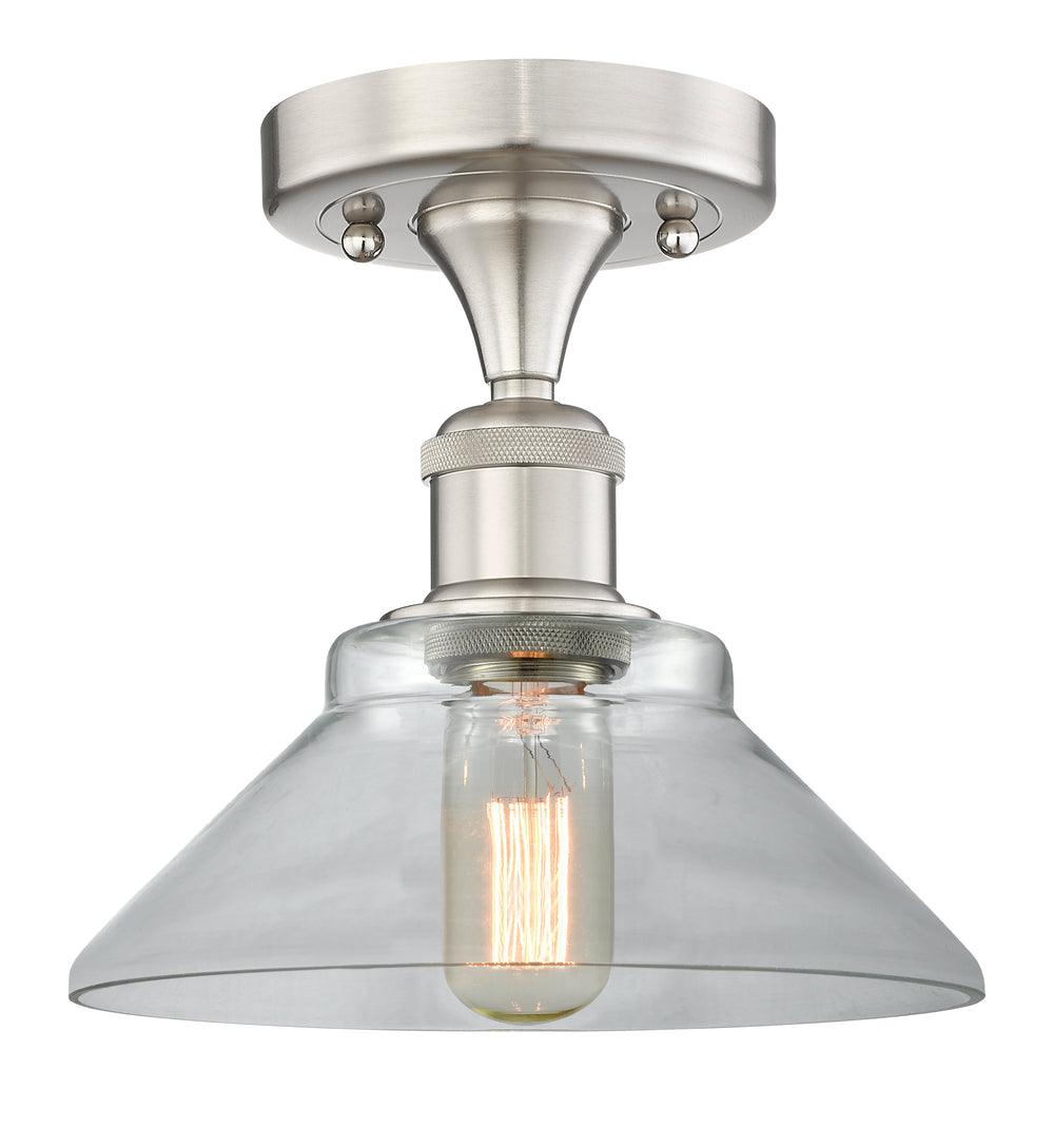 Innovations Lighting Orwell 9" Flush Mount - Brushed Satin Nickel