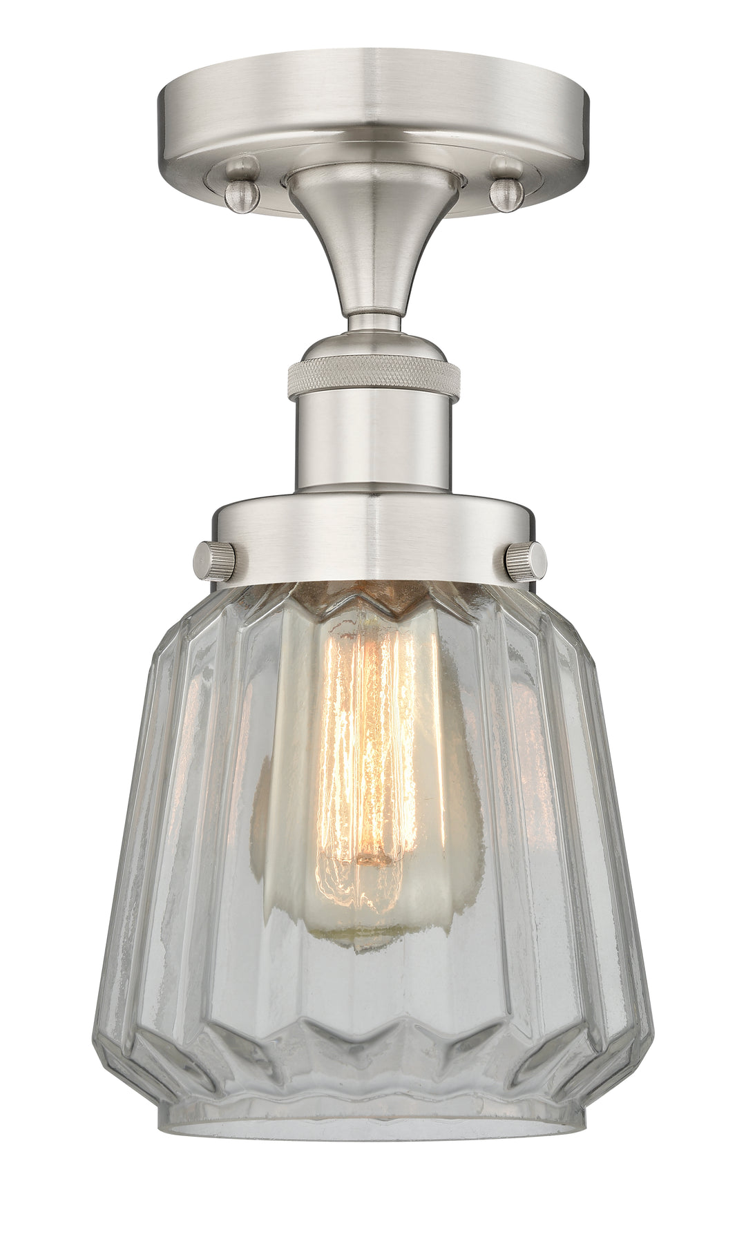 Innovations Lighting Chatham 6" Semi-Flush Mount - Brushed Satin Nickel