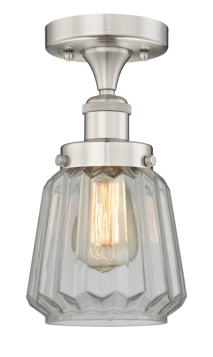 Innovations Lighting Chatham 6" Semi-Flush Mount - Brushed Satin Nickel