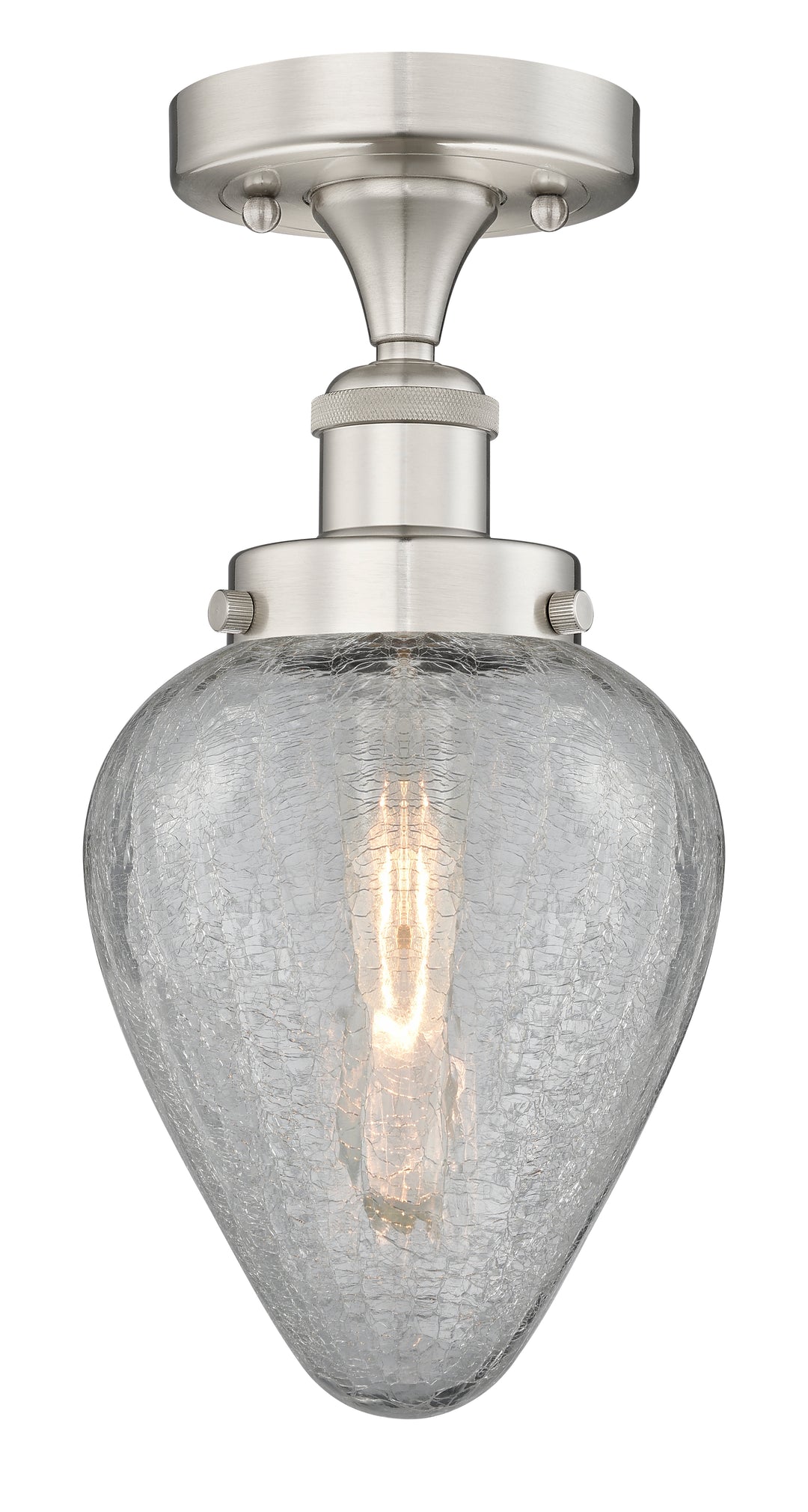 Innovations Lighting Geneseo 6" Semi-Flush Mount - Brushed Satin Nickel
