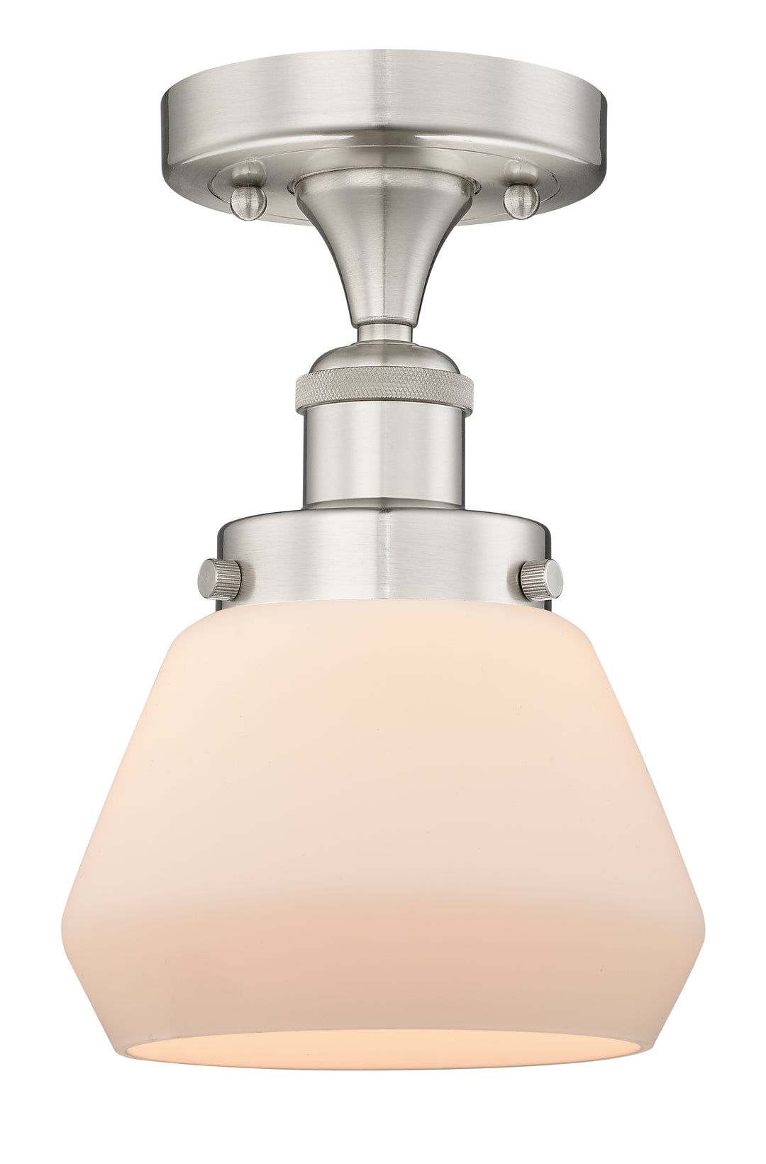 Innovations Lighting Fulton 7" Semi-Flush Mount - Brushed Satin Nickel
