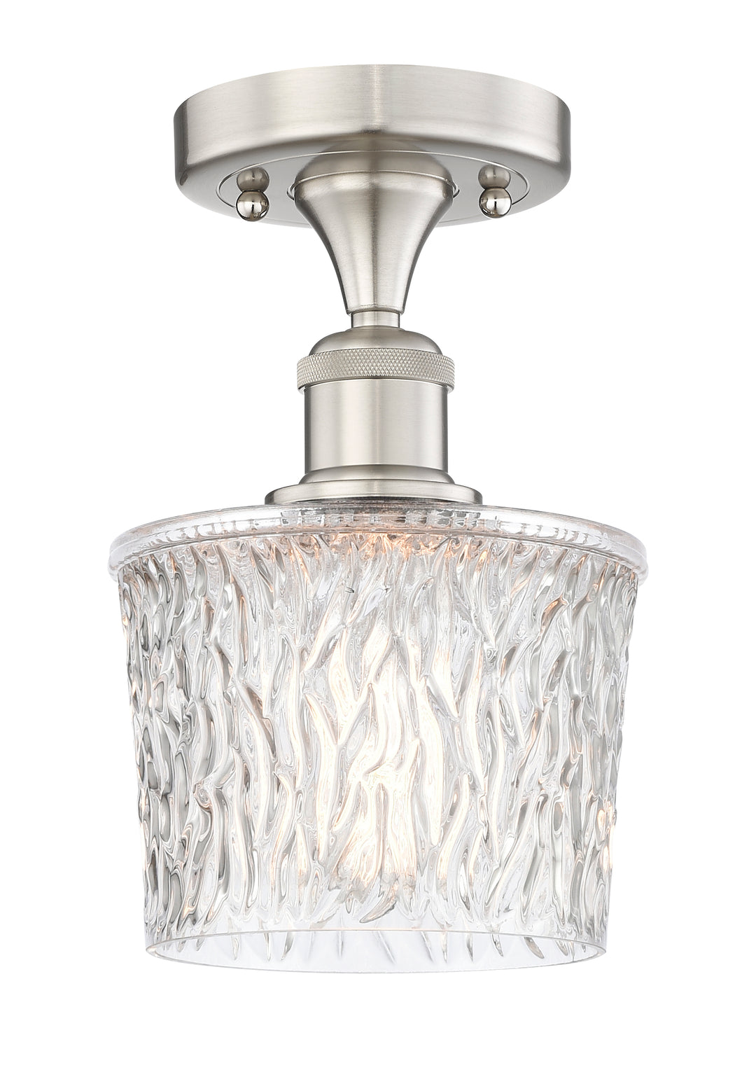 Innovations Lighting Niagara 6.5" Semi-Flush Mount - Brushed Satin Nickel