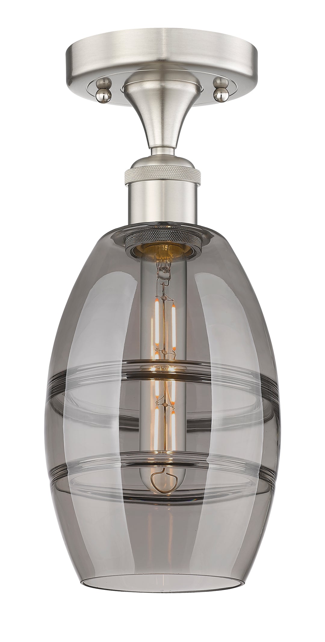 Innovations Lighting Vaz 6" Semi-Flush Mount - Brushed Satin Nickel