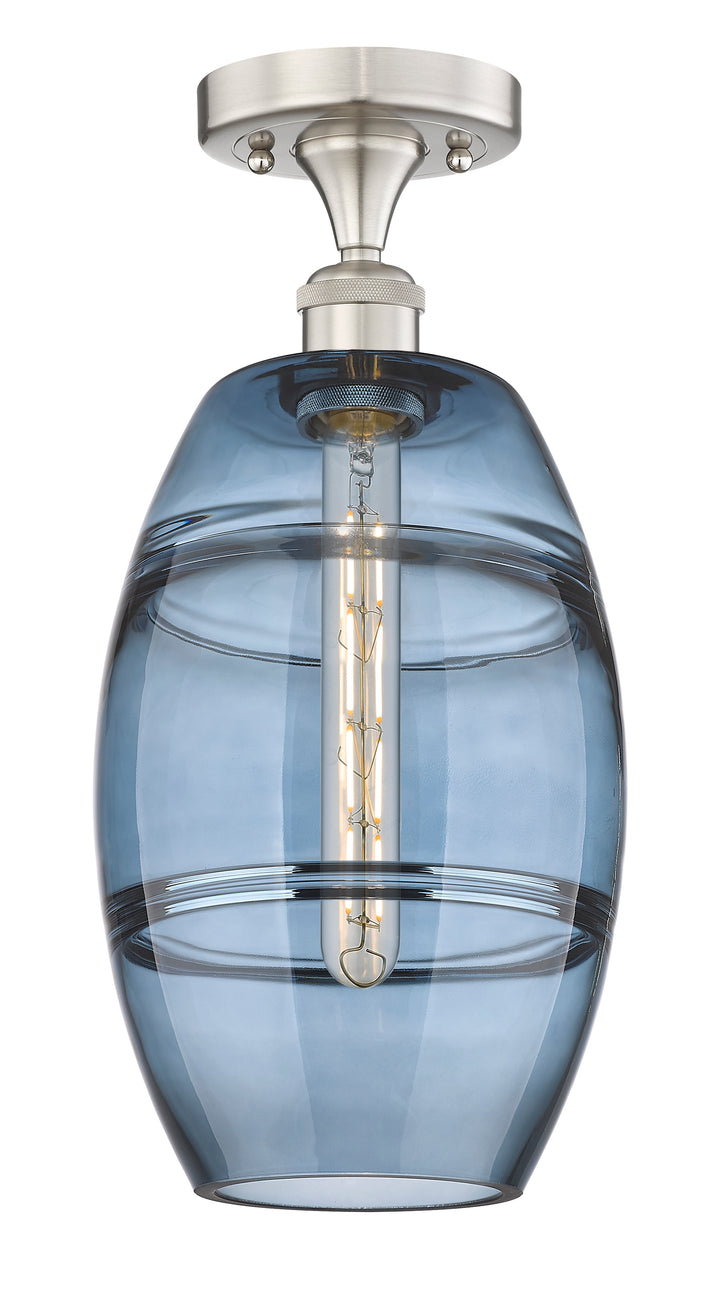 Innovations Lighting Vaz 8" Semi-Flush Mount - Brushed Satin Nickel