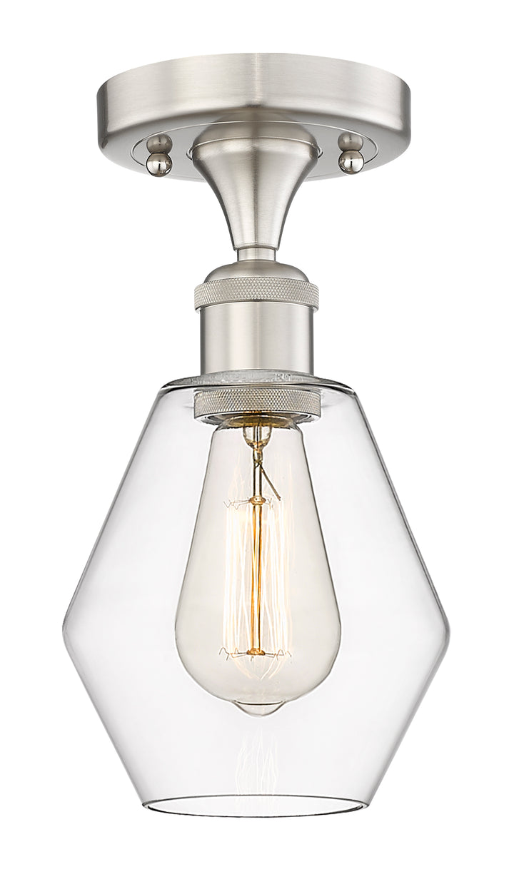 Innovations Lighting Cindyrella 6" Semi-Flush Mount - Brushed Satin Nickel
