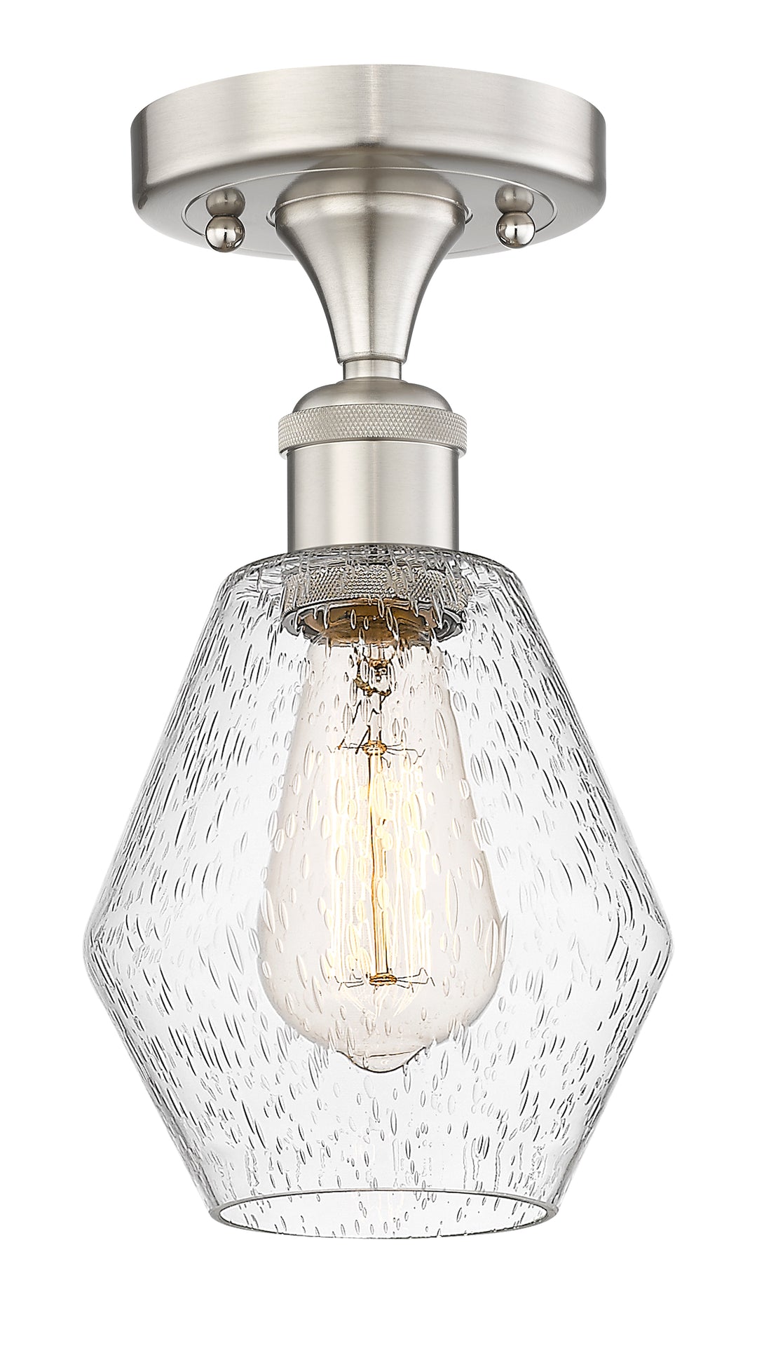 Innovations Lighting Cindyrella 6" Semi-Flush Mount - Brushed Satin Nickel