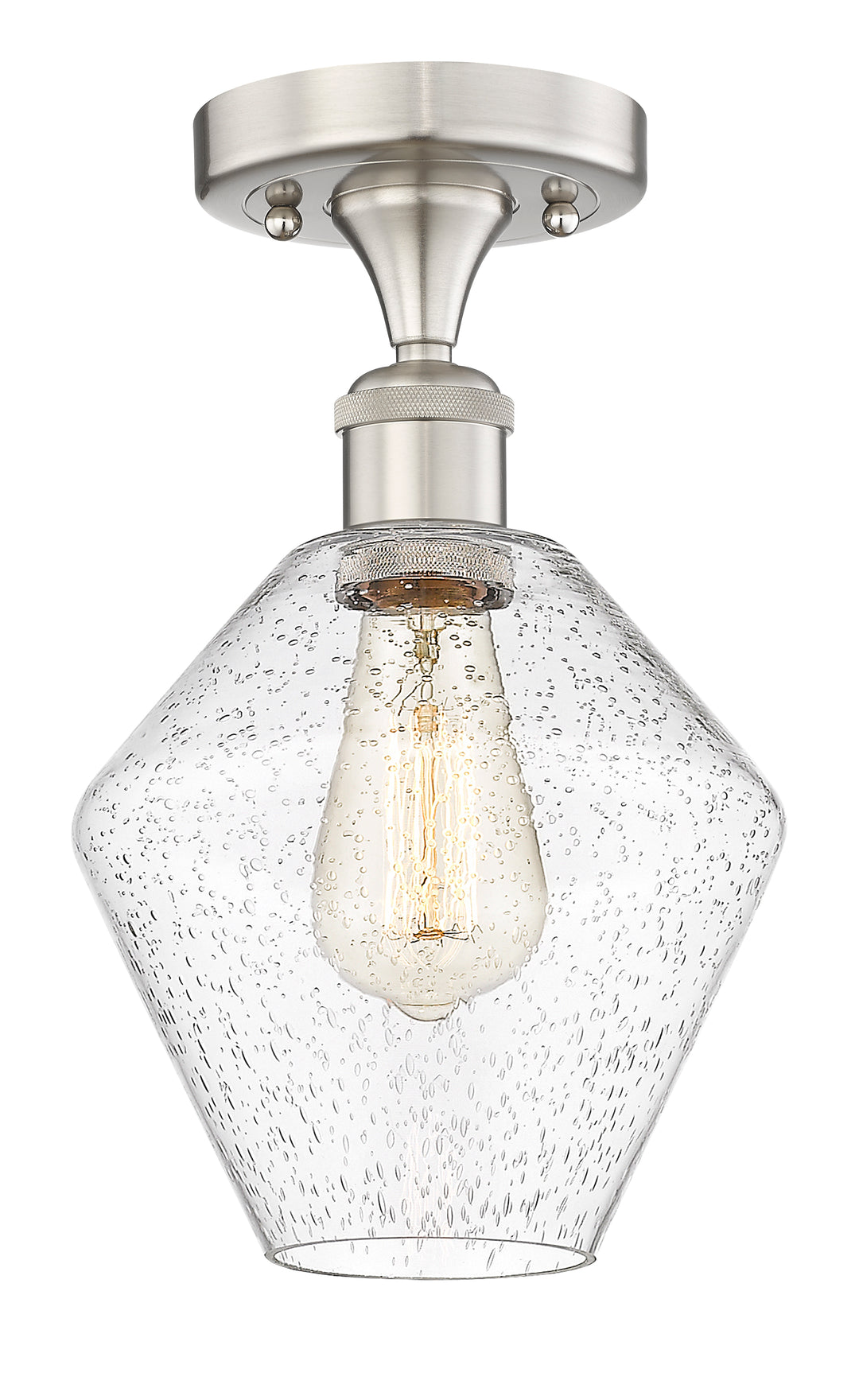Innovations Lighting Cindyrella 8" Semi-Flush Mount - Brushed Satin Nickel