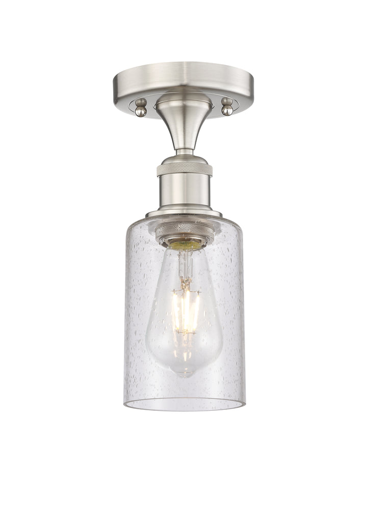 Innovations Lighting Clymer 4" Semi-Flush Mount - Brushed Satin Nickel