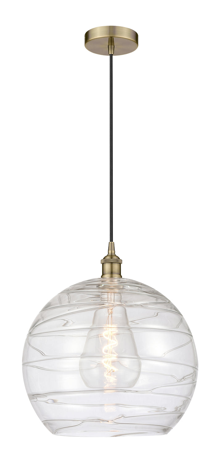 Innovations Lighting Athens Deco Swirl 14" Pendant - Antique Brass