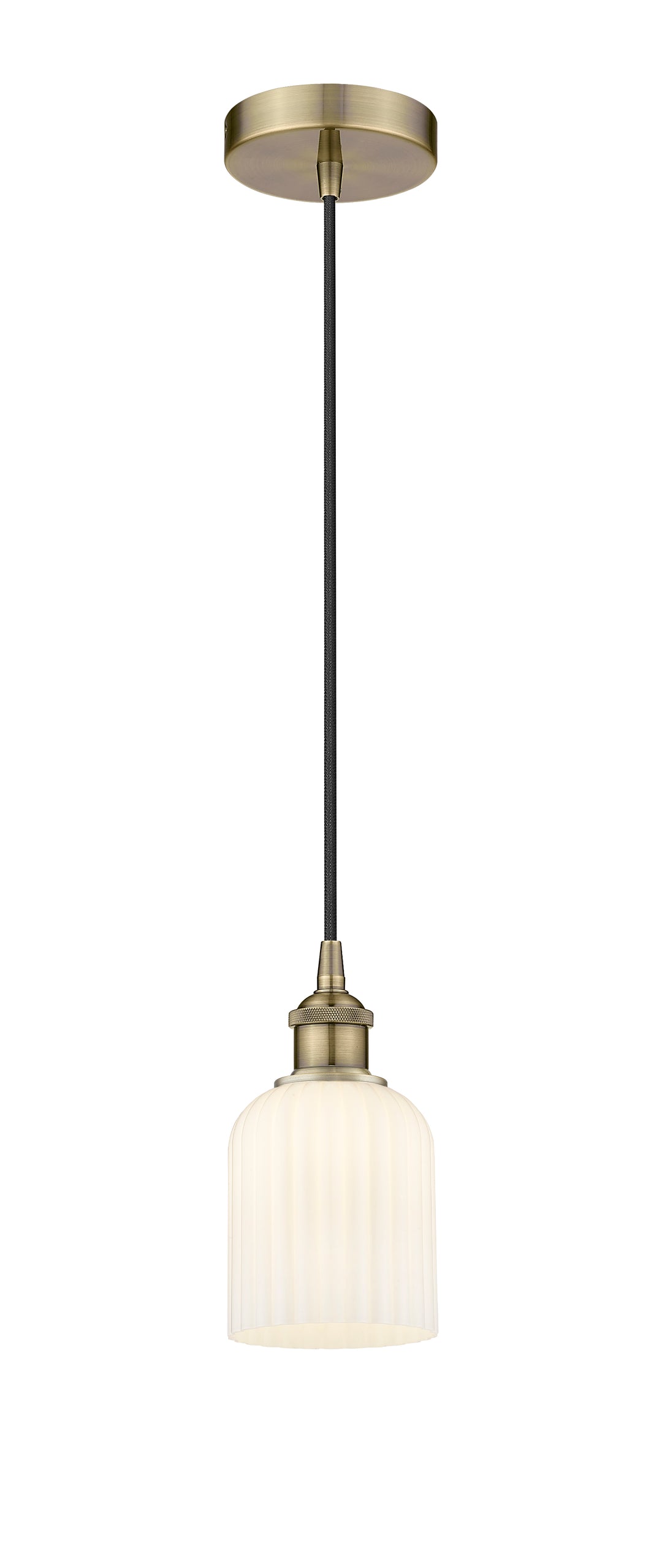 Innovations Lighting Bridal Veil 5" Mini Pendant - Antique Brass Mini-Pendants Innovations Lighting   