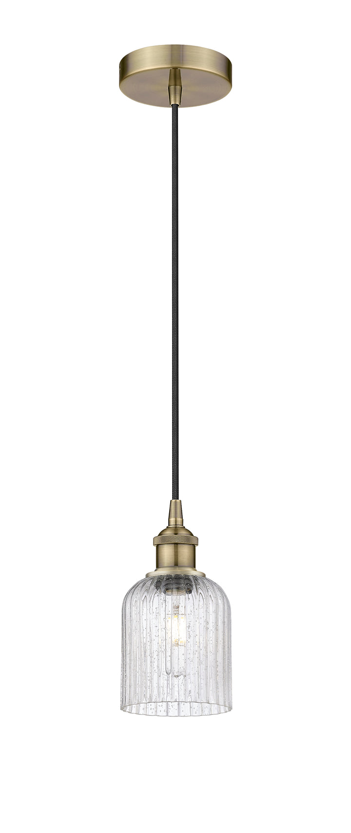 Innovations Lighting Bridal Veil 5" Mini Pendant - Antique Brass Mini-Pendants Innovations Lighting   