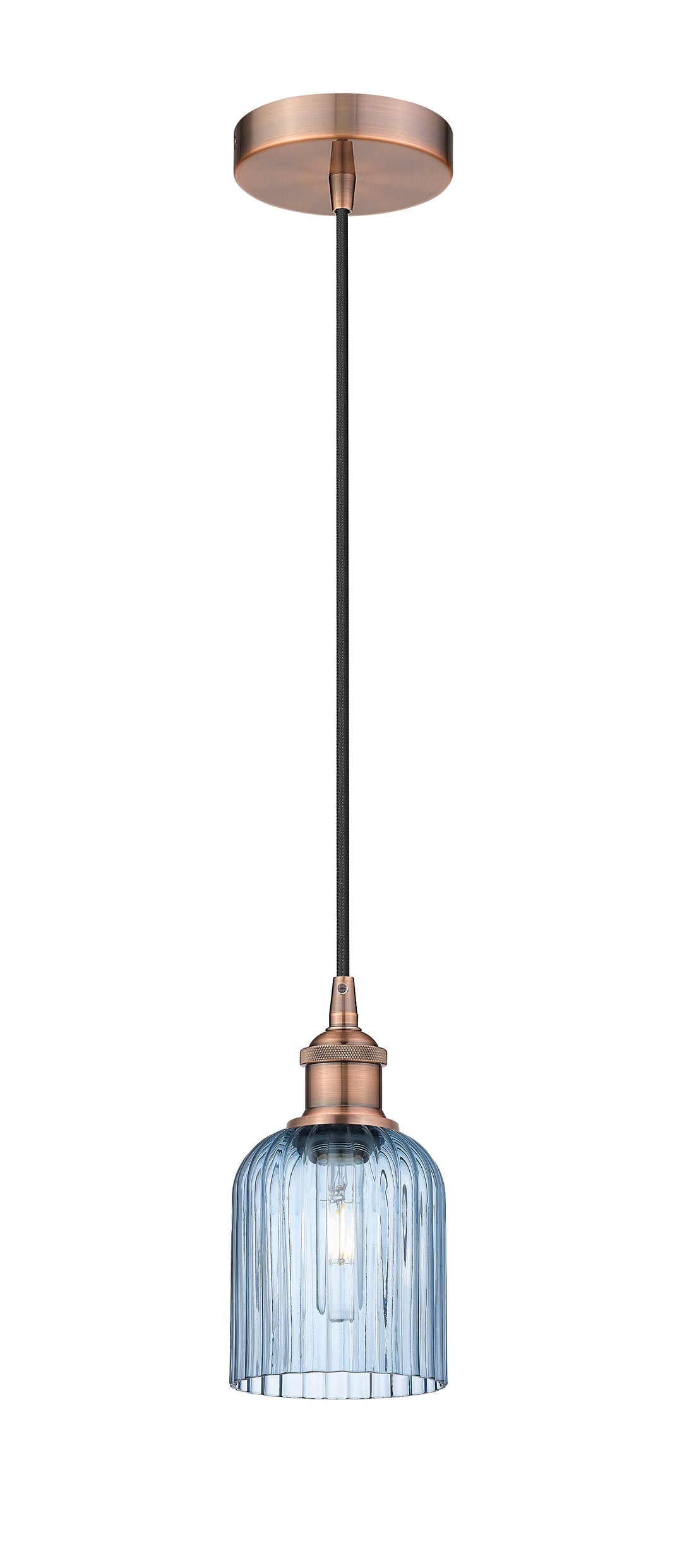 Innovations Lighting Bridal Veil 5" Mini Pendant - Antique Copper Mini-Pendants Innovations Lighting   