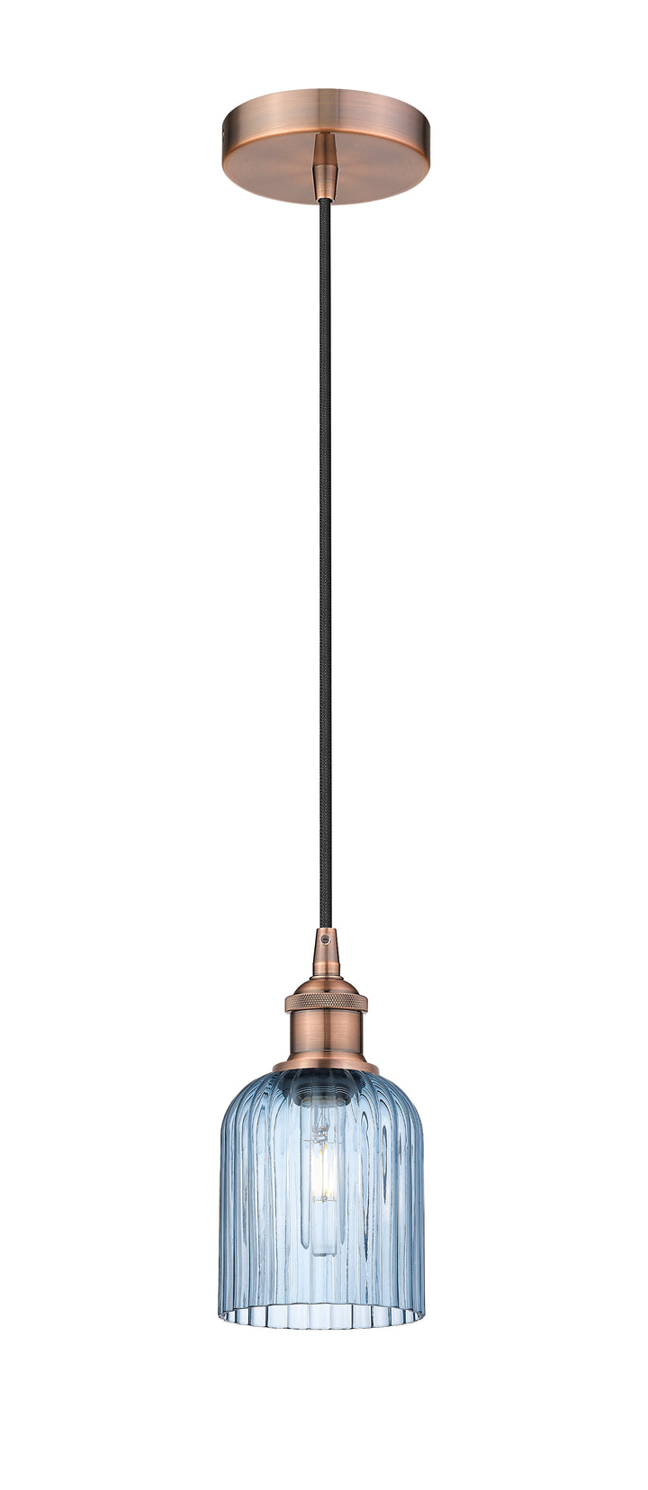 Innovations Lighting Bridal Veil 5" Mini Pendant - Antique Copper Mini-Pendants Innovations Lighting   