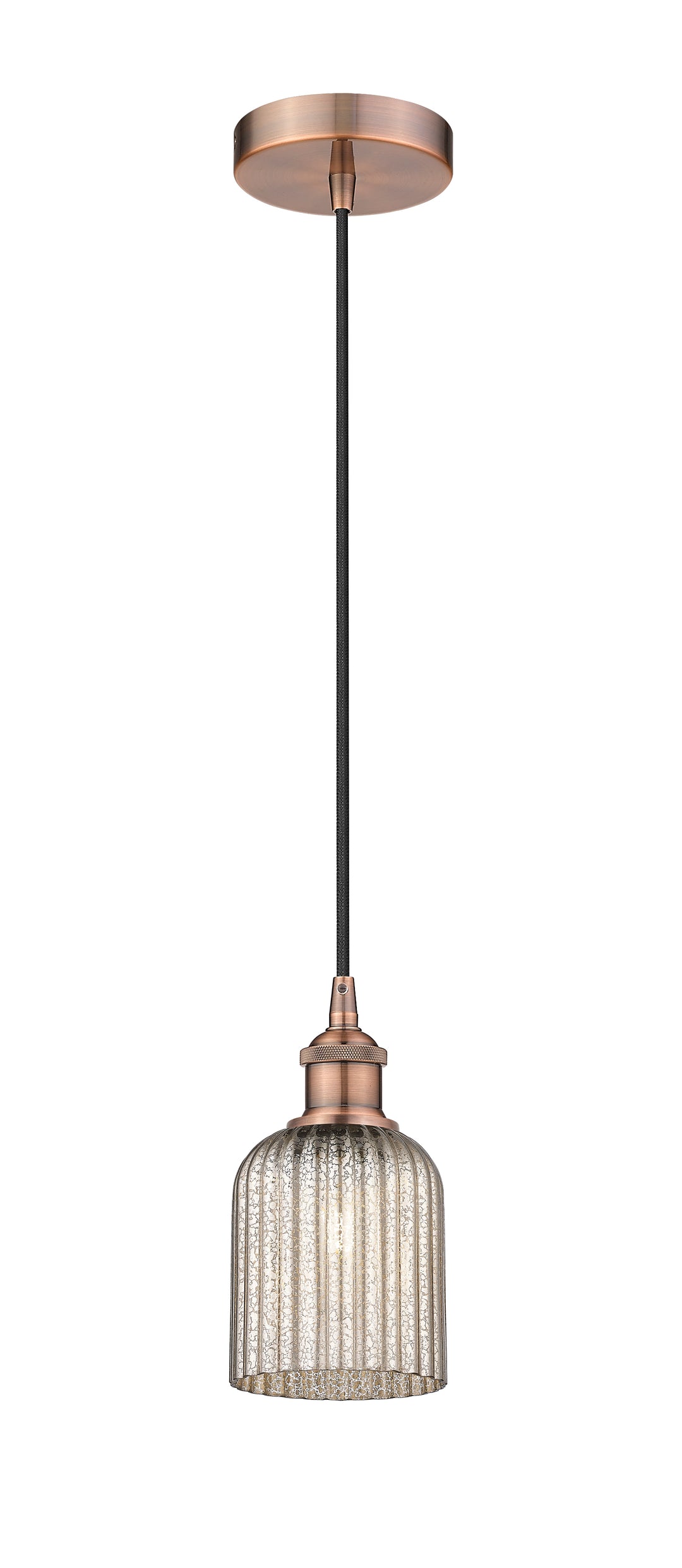 Innovations Lighting Bridal Veil 5" Mini Pendant - Antique Copper Mini-Pendants Innovations Lighting   