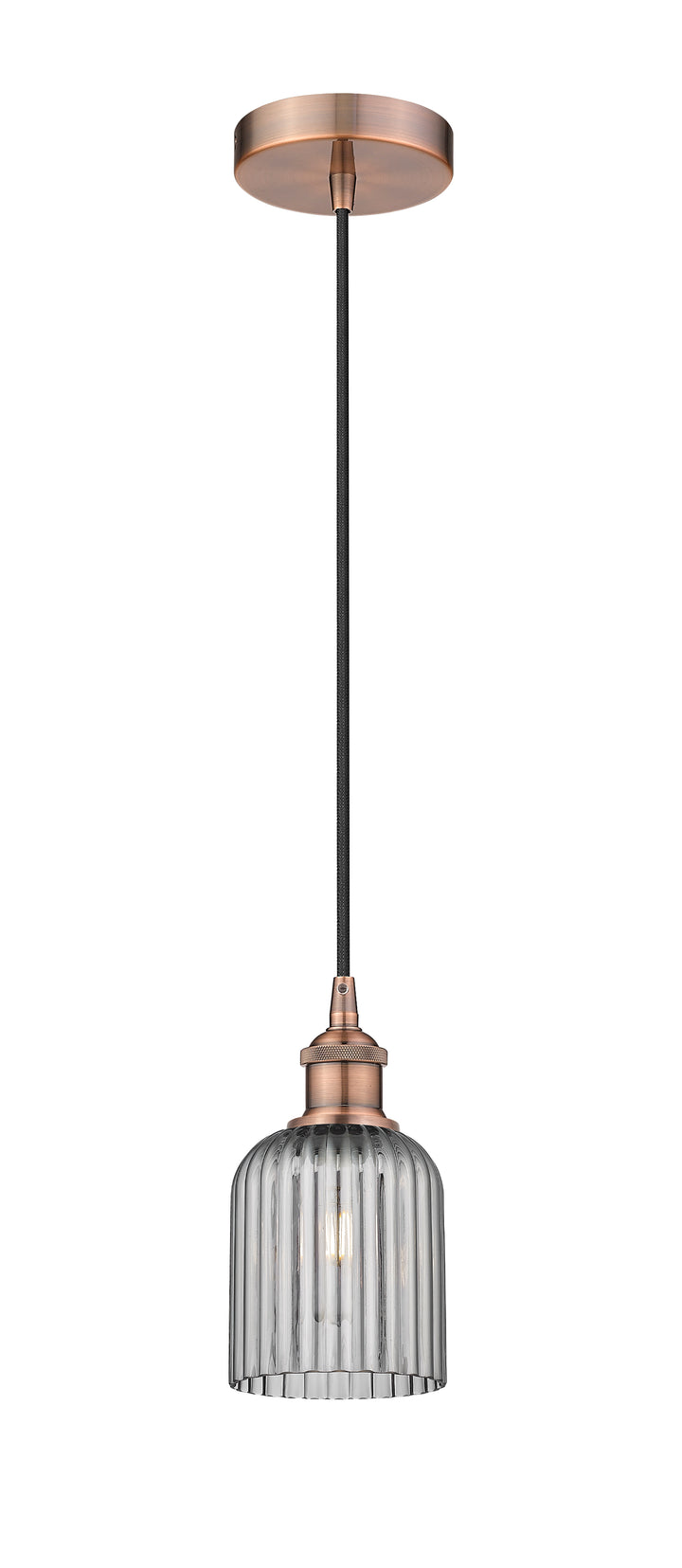 Innovations Lighting Bridal Veil 5" Mini Pendant - Antique Copper Mini-Pendants Innovations Lighting   