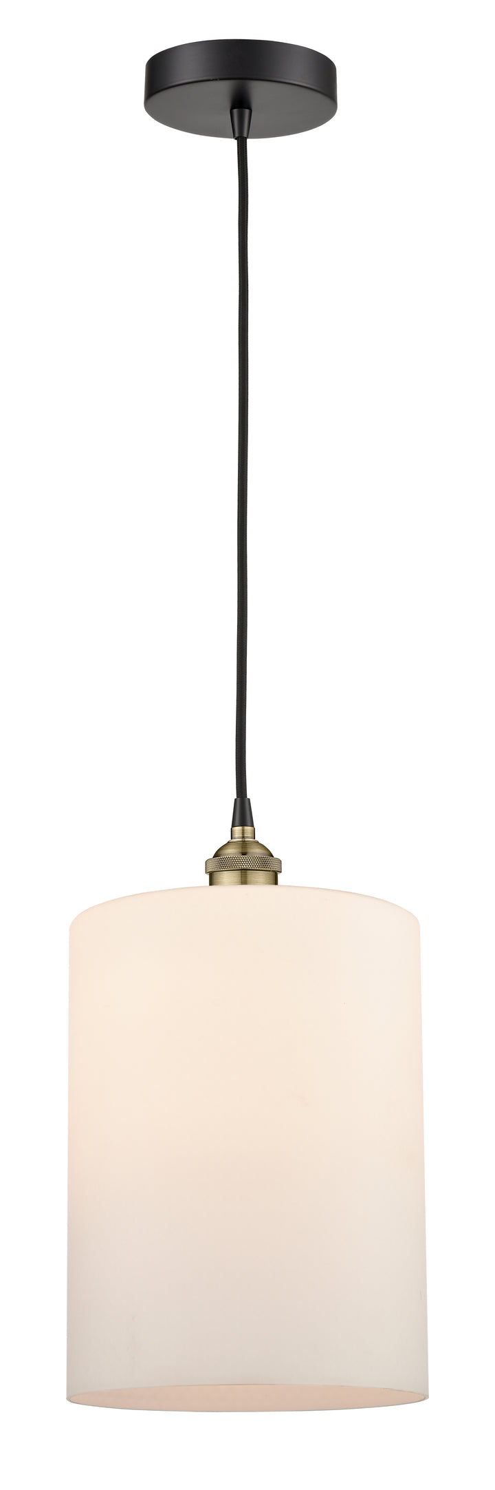Innovations Lighting Cobbleskill 9" Mini Pendant - Black Antique Brass