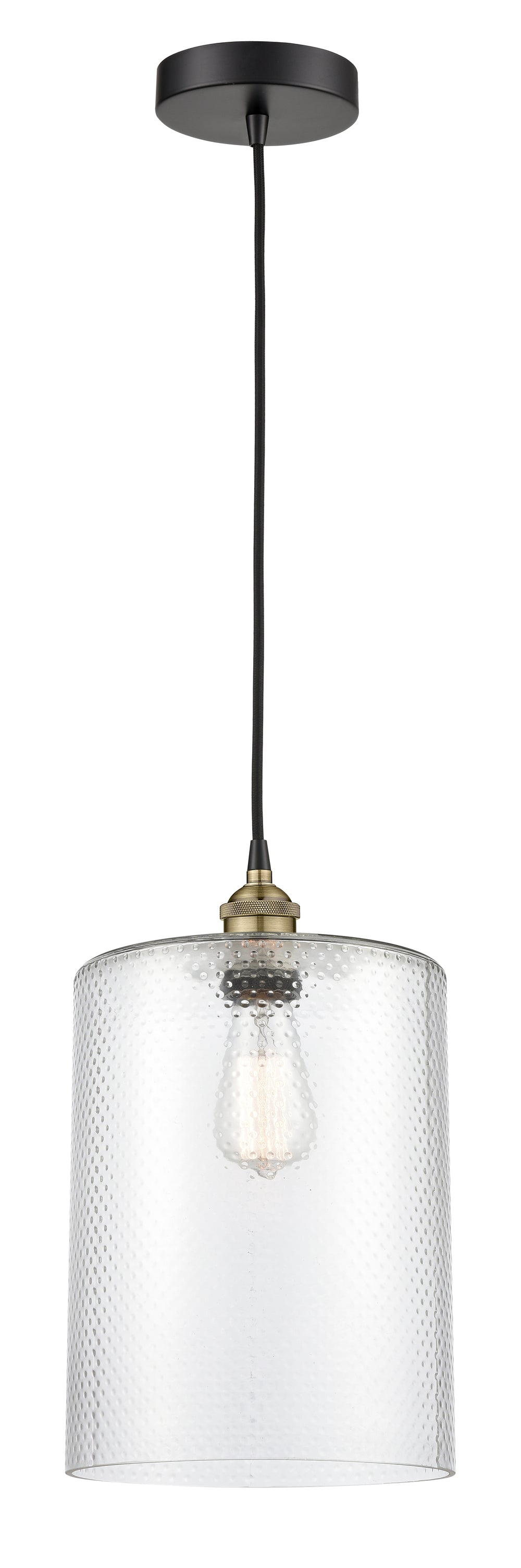 Innovations Lighting Cobbleskill 9" Mini Pendant - Black Antique Brass