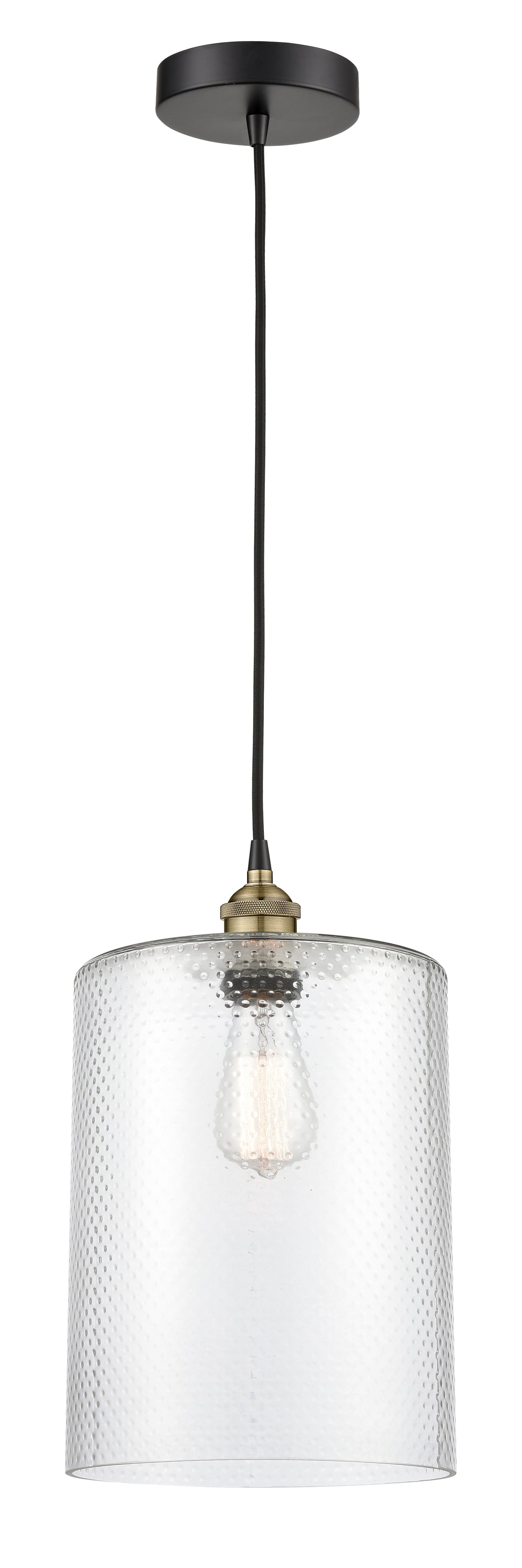 Innovations Lighting Cobbleskill 9" Mini Pendant - Black Antique Brass