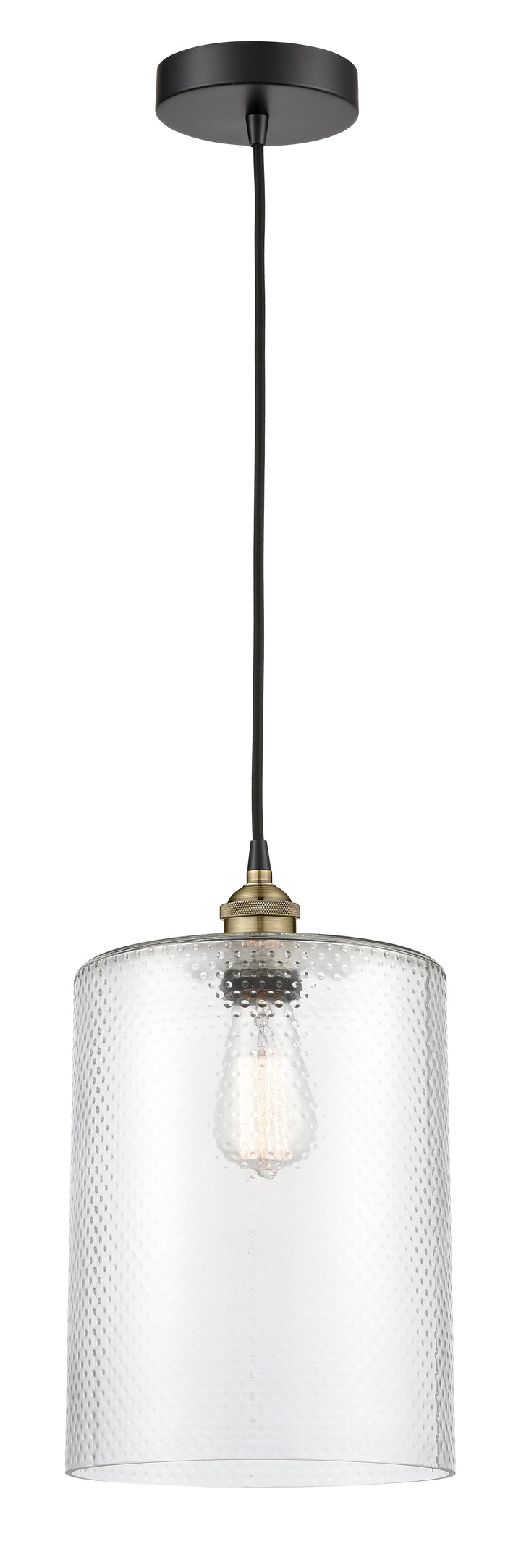 Innovations Lighting Cobbleskill 9" Mini Pendant - Black Antique Brass