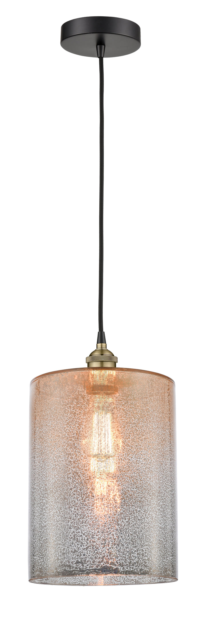 Innovations Lighting Cobbleskill 9" Mini Pendant - Black Antique Brass