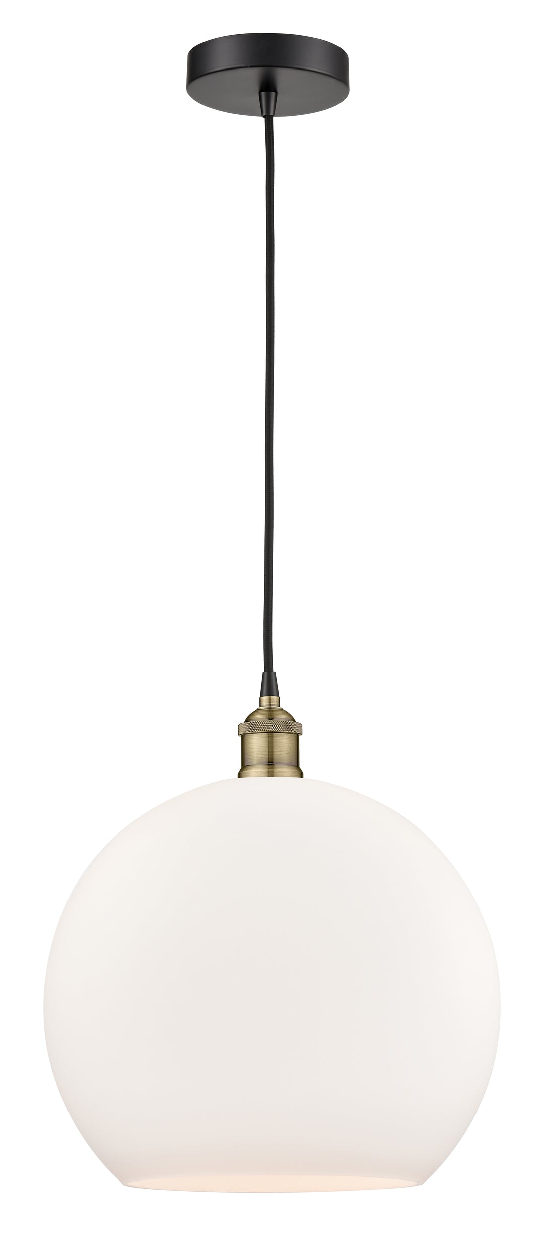 Innovations Lighting Athens 14" Pendant - Black Antique Brass